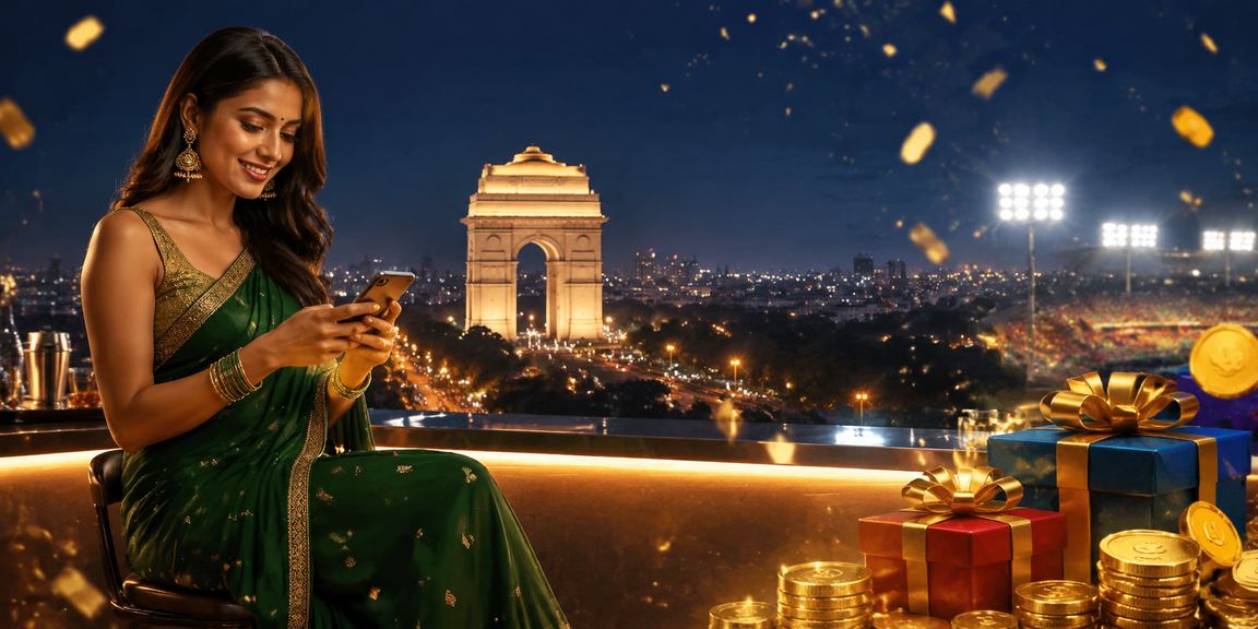 User logging in via mobile device near India Gate Delhi