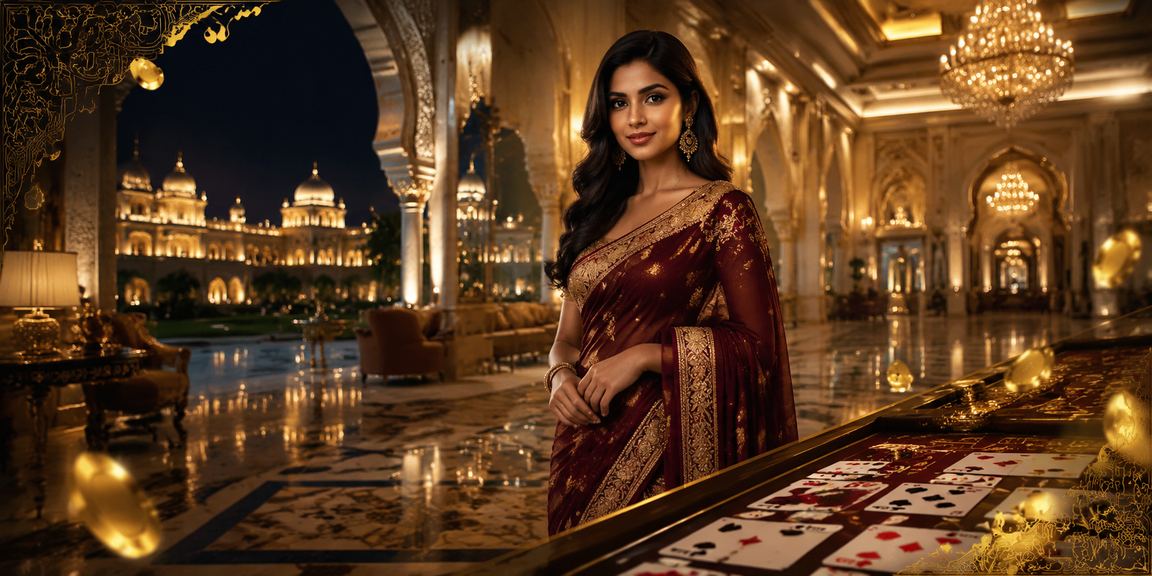 Teen Patti card game played by Indian woman